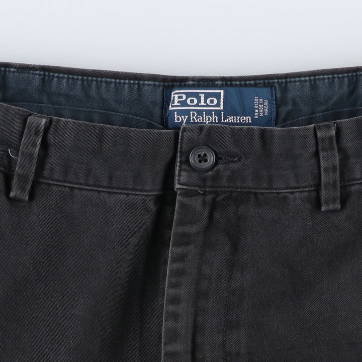 Ralph Lauren POLO by Ralph Lauren Chino Pants Men's W34 equivalent cotton navy blue type Vintage Second Hand