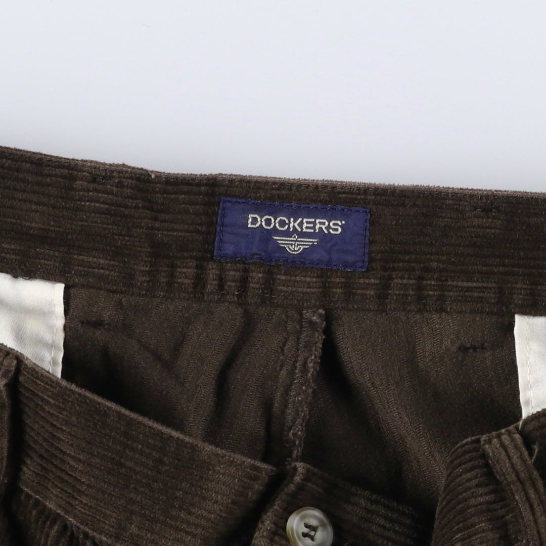 DOCKERS Corduroy Pants Men's Size 36 cotton brown type Vintage Second Hand