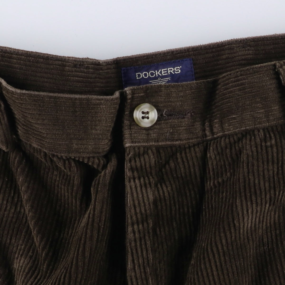 DOCKERS Corduroy Pants Men's Size 36 cotton brown type Vintage Second Hand
