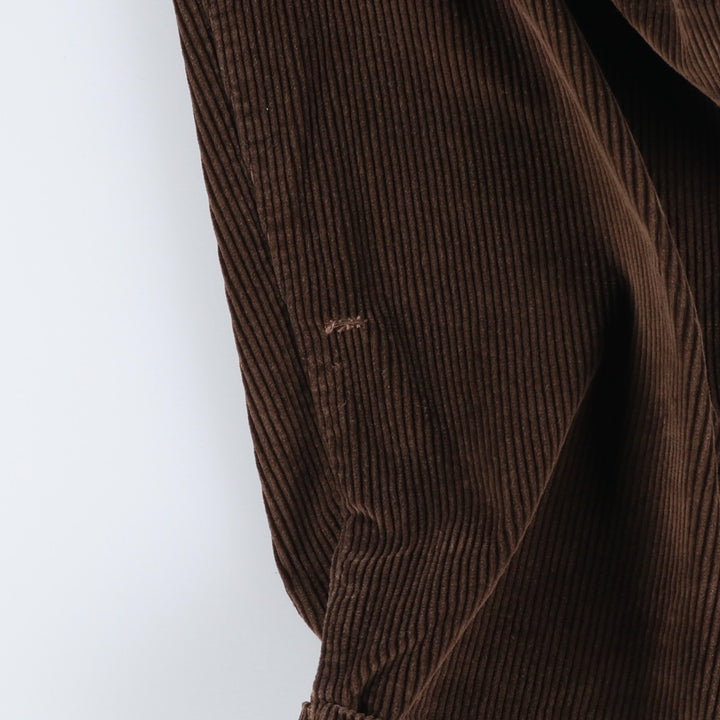 Liz Claiborne Two-pleat Corduroy Pants, Men's Size W32 cotton brown type Vintage Second Hand