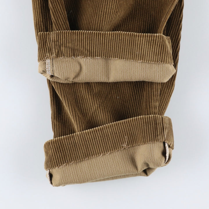 MAVI One-Tuck Corduroy Pants, Made in Spain, Men's Size W35 polyester brown type Vintage Second Hand