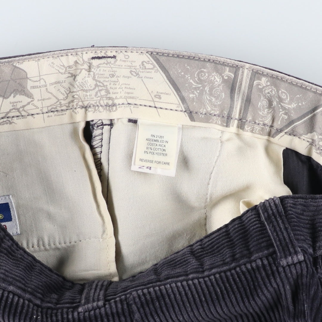 SAVANE Two-pleat Corduroy Pants, Men's, Size W32 cotton navy blue type Vintage Second Hand