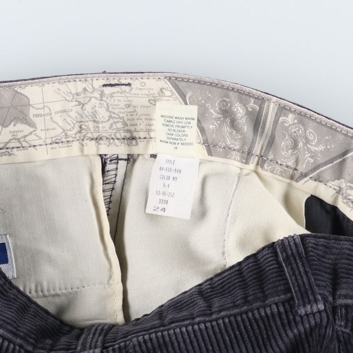 SAVANE Two-pleat Corduroy Pants, Men's, Size W32 cotton navy blue type Vintage Second Hand
