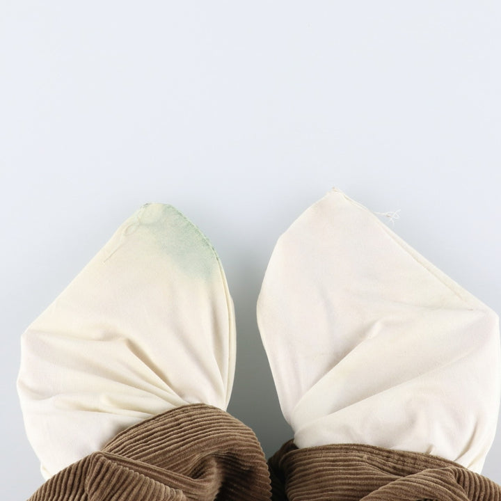 CLUB ROOM Two-pleat Corduroy Pants for Men, Size W32 cotton brown type Vintage Second Hand