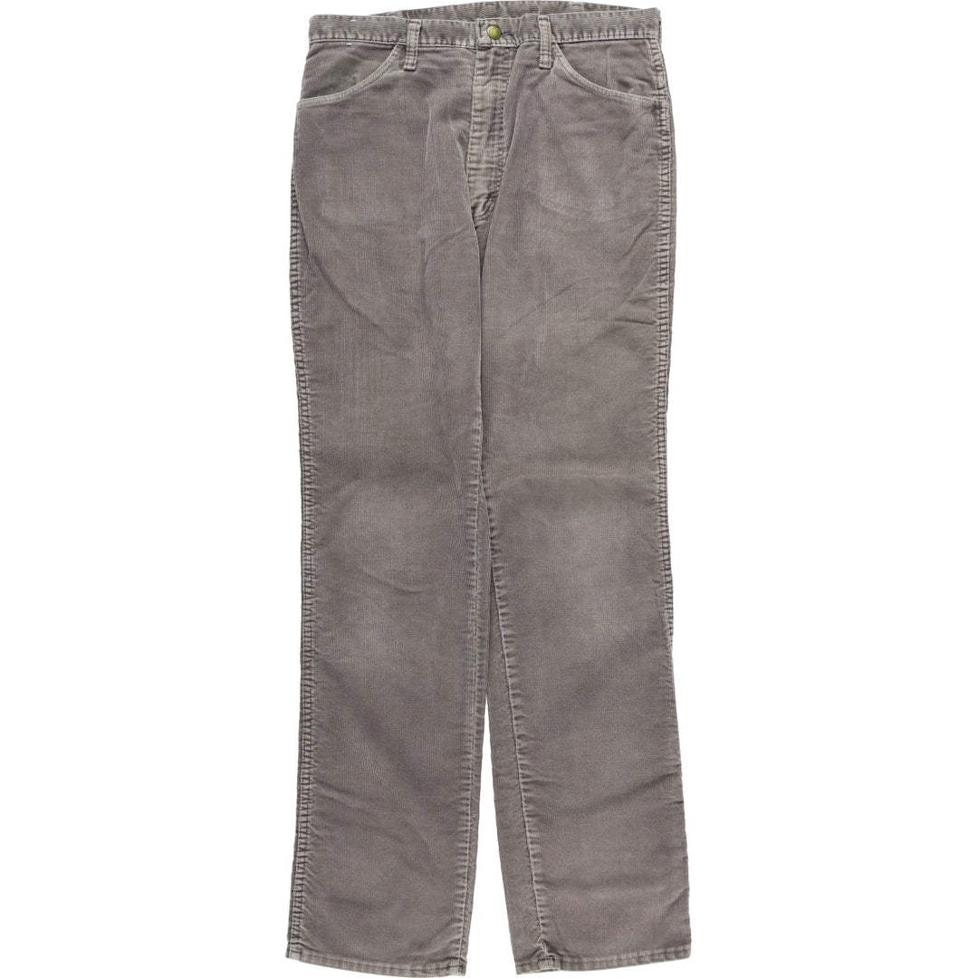 90'S Rustler Regular Fit Corduroy Pants, Made in USA, Men's, Size W33, Vintage unclear gray type Vintage Second Hand