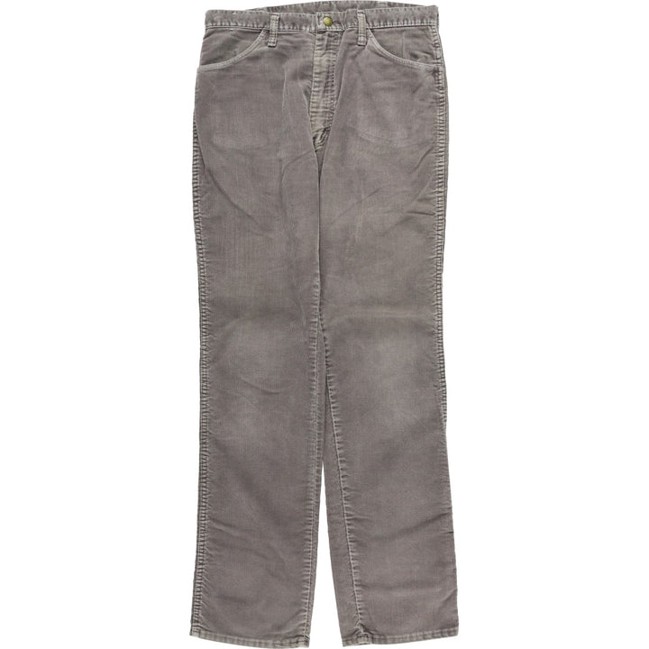 90'S Rustler Regular Fit Corduroy Pants, Made in USA, Men's, Size W33, Vintage unclear gray type Vintage Second Hand