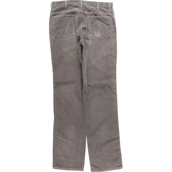 90'S Rustler Regular Fit Corduroy Pants, Made in USA, Men's, Size W33, Vintage unclear gray type Vintage Second Hand