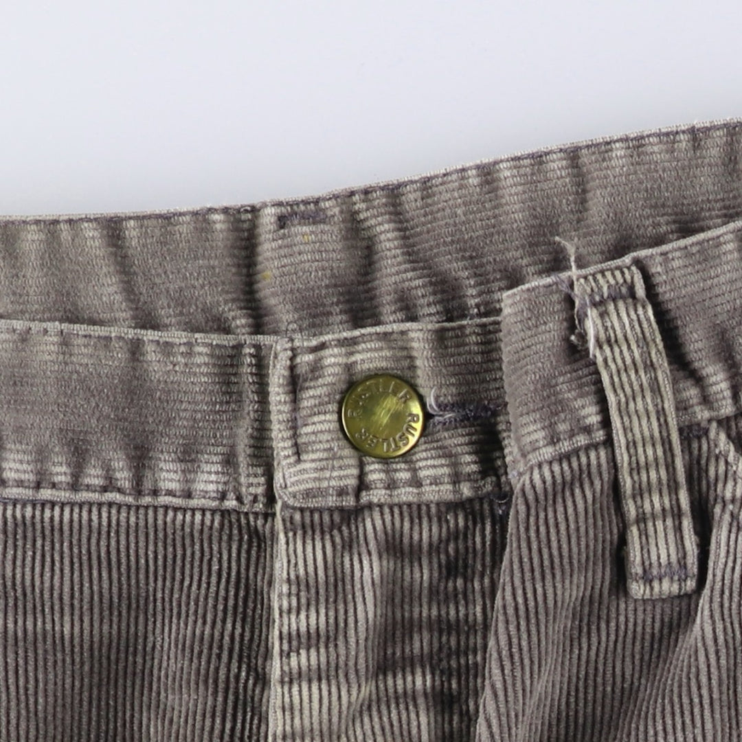 90'S Rustler Regular Fit Corduroy Pants, Made in USA, Men's, Size W33, Vintage unclear gray type Vintage Second Hand