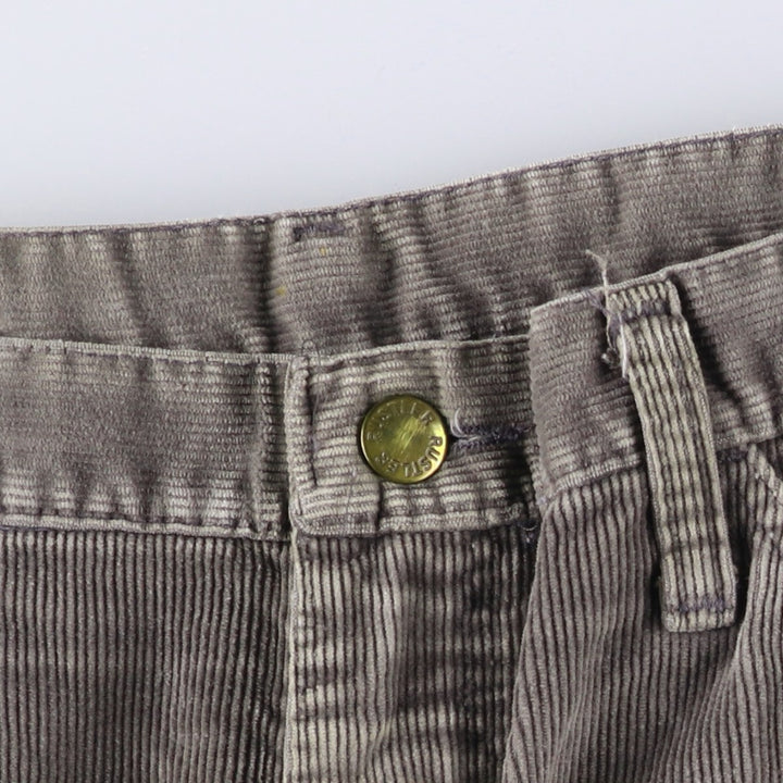 90'S Rustler Regular Fit Corduroy Pants, Made in USA, Men's, Size W33, Vintage unclear gray type Vintage Second Hand