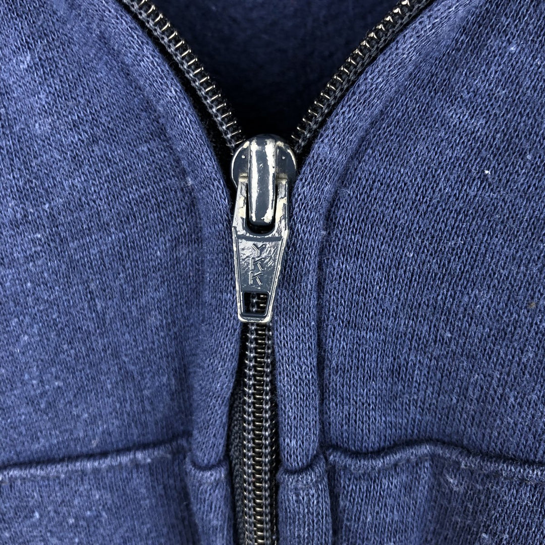 Vintage 1980'S BASSETT WALKER full-zip sweatshirt, made in the USA, size M, men's cotton navy blue type Vintage Second Hand