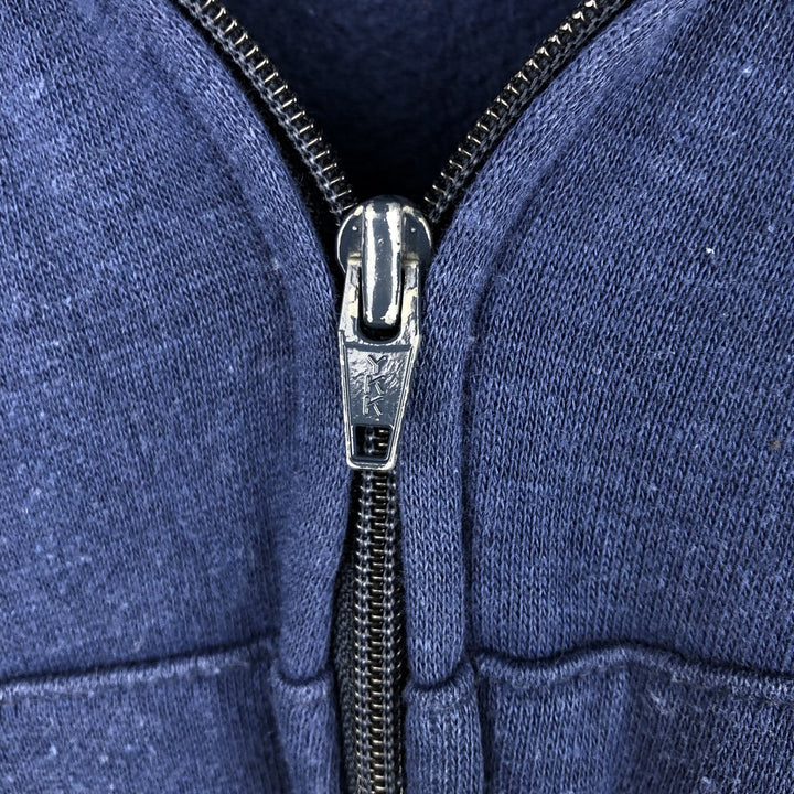 Vintage 1980'S BASSETT WALKER full-zip sweatshirt, made in the USA, size M, men's cotton navy blue type Vintage Second Hand