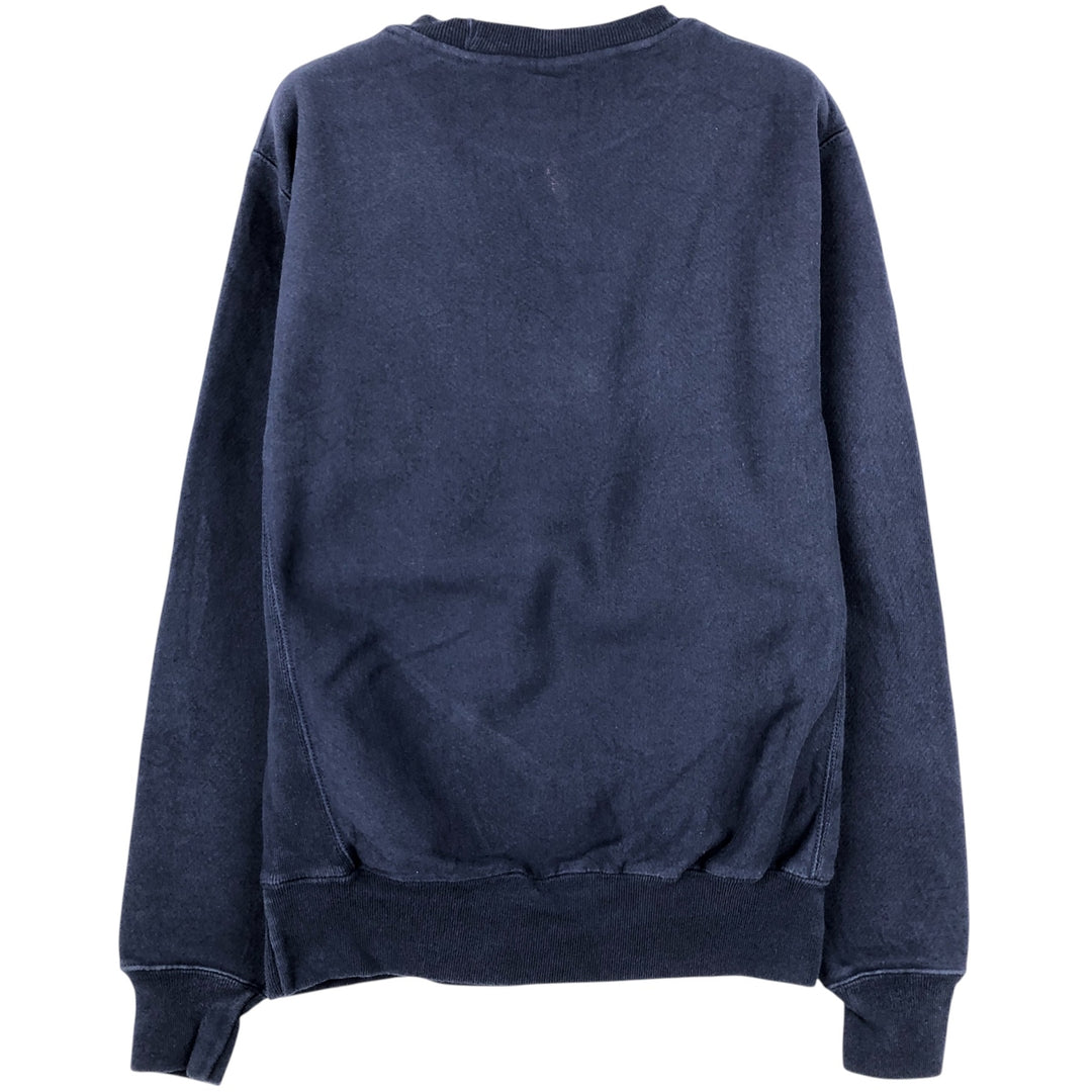 Champion Reverse Weave Replica Sweatshirt with Single Color Tag and One-Point Logo, Men's Size Small cotton navy blue type Vintage Second Hand