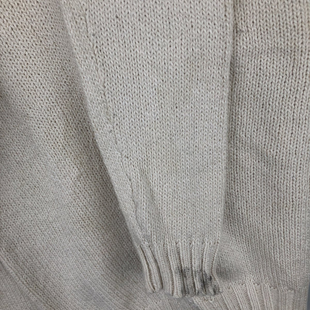 Ralph Lauren POLO by Ralph Lauren Cotton Knit Sweater Men's L size cotton unbleached Vintage Second Hand