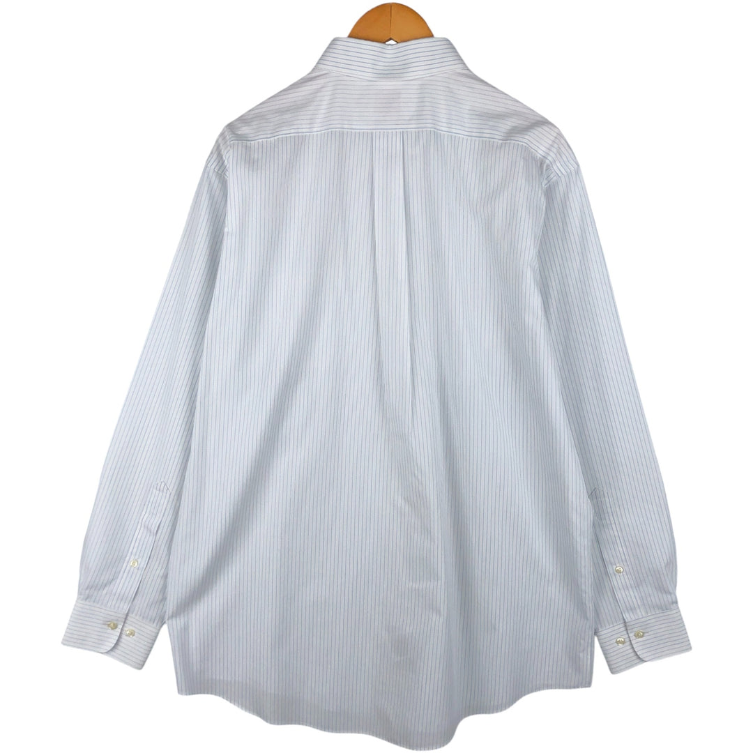 Brooks Brothers 346 Long Sleeve Cotton Striped Shirt, Men's XL cotton white type Vintage Second Hand