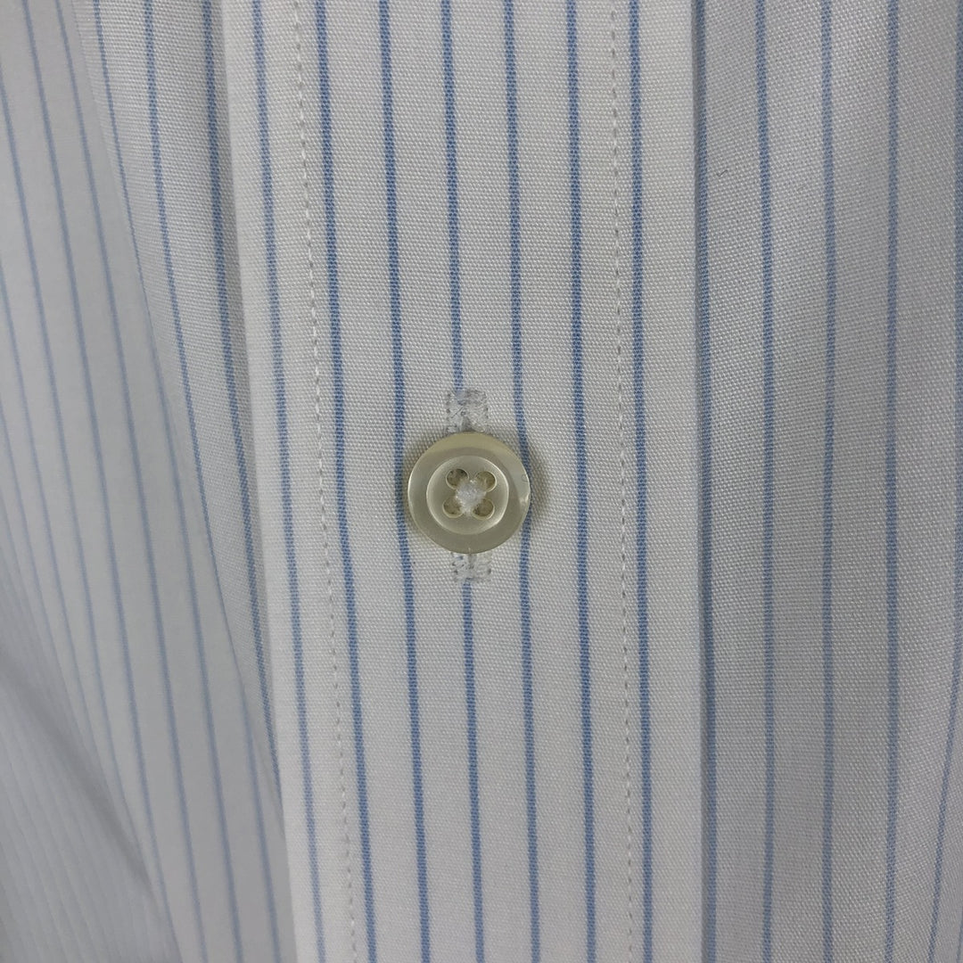 Brooks Brothers 346 Long Sleeve Cotton Striped Shirt, Men's XL cotton white type Vintage Second Hand