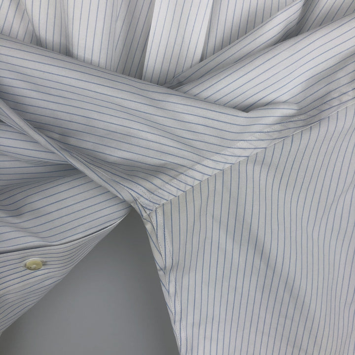 Brooks Brothers 346 Long Sleeve Cotton Striped Shirt, Men's XL cotton white type Vintage Second Hand