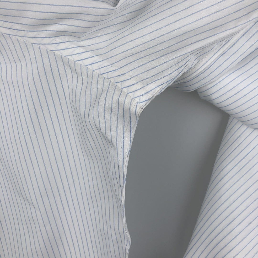 Brooks Brothers 346 Long Sleeve Cotton Striped Shirt, Men's XL cotton white type Vintage Second Hand