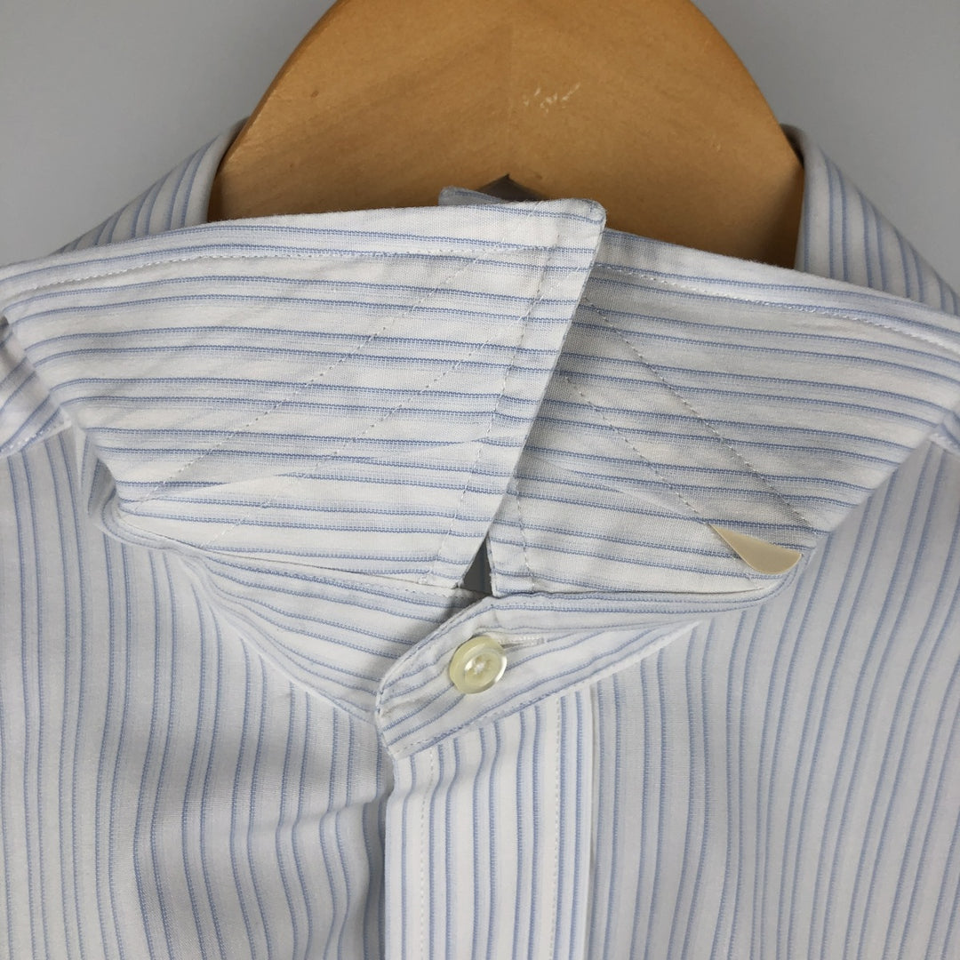 Brooks Brothers Est.1818 Long Sleeve Cotton Striped Shirt, Men's Size L Supima Cotton white type Vintage Second Hand