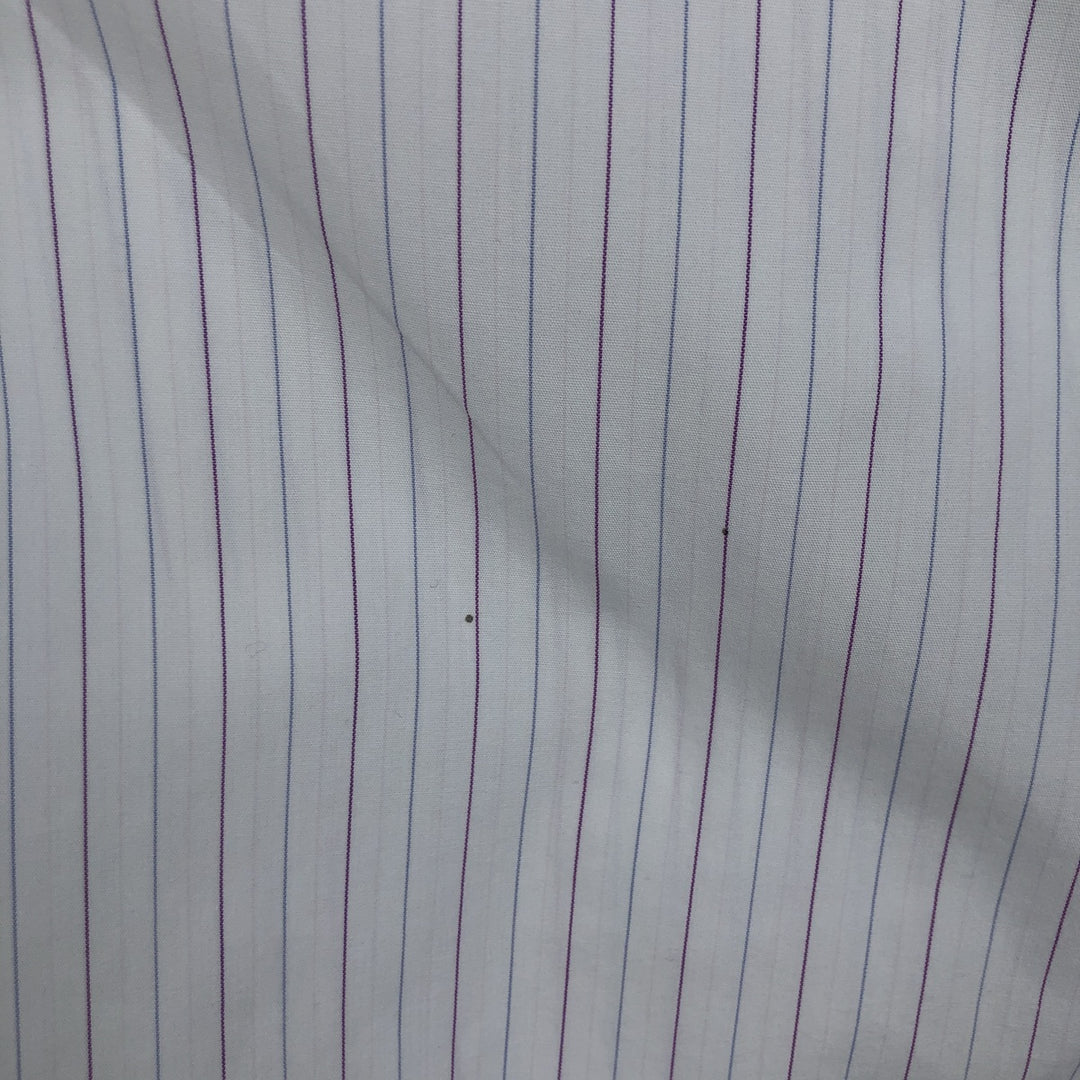 Brooks Brothers 346 Long Sleeve Cotton Striped Shirt, Men's XL cotton white type Vintage Second Hand