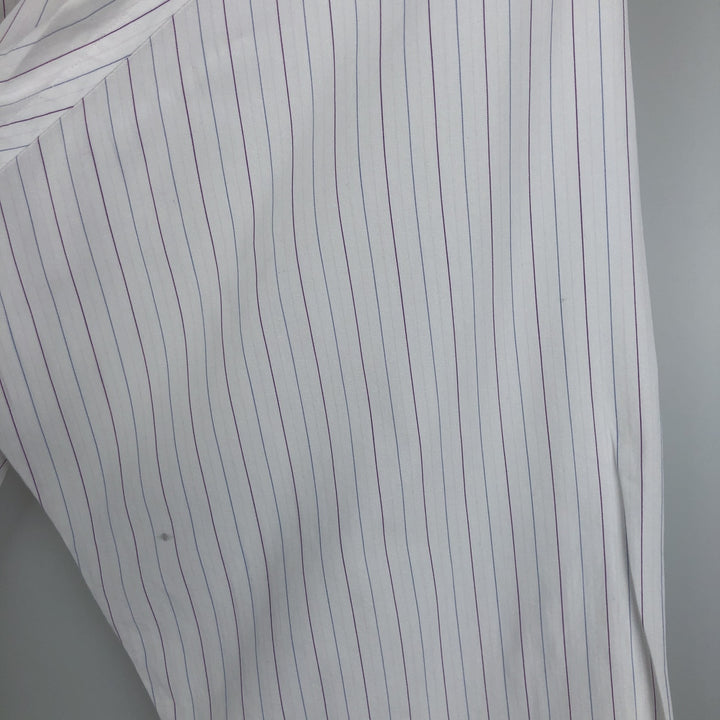 Brooks Brothers 346 Long Sleeve Cotton Striped Shirt, Men's XL cotton white type Vintage Second Hand