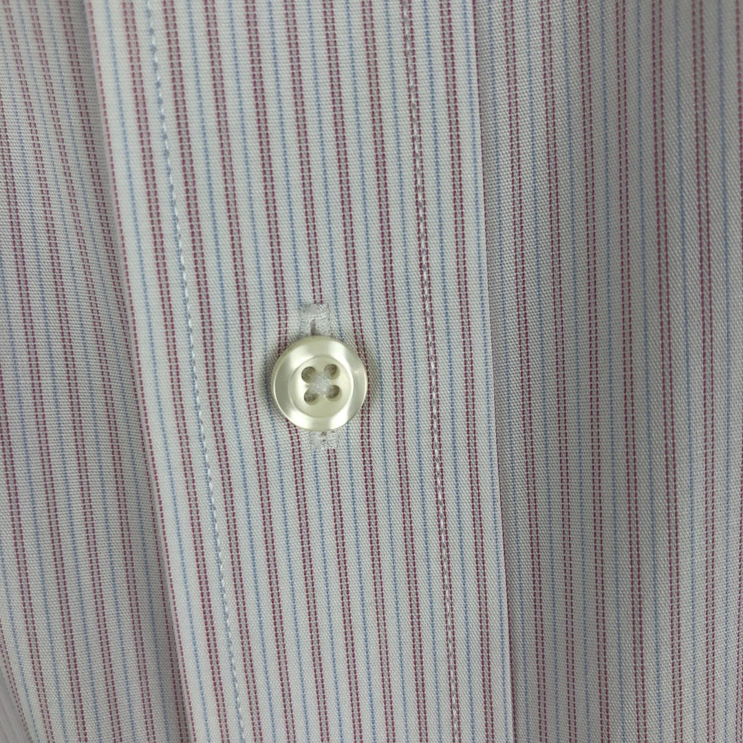 Brooks Brothers Est. 1818 REGENT Long Sleeve Cotton Striped Shirt, Men's Size XL Supima Cotton white type Vintage Second Hand