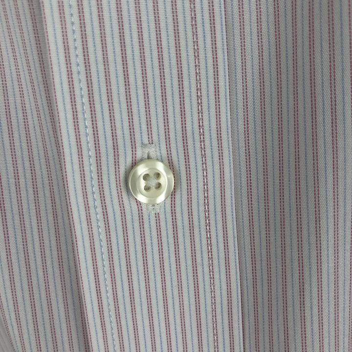 Brooks Brothers Est. 1818 REGENT Long Sleeve Cotton Striped Shirt, Men's Size XL Supima Cotton white type Vintage Second Hand