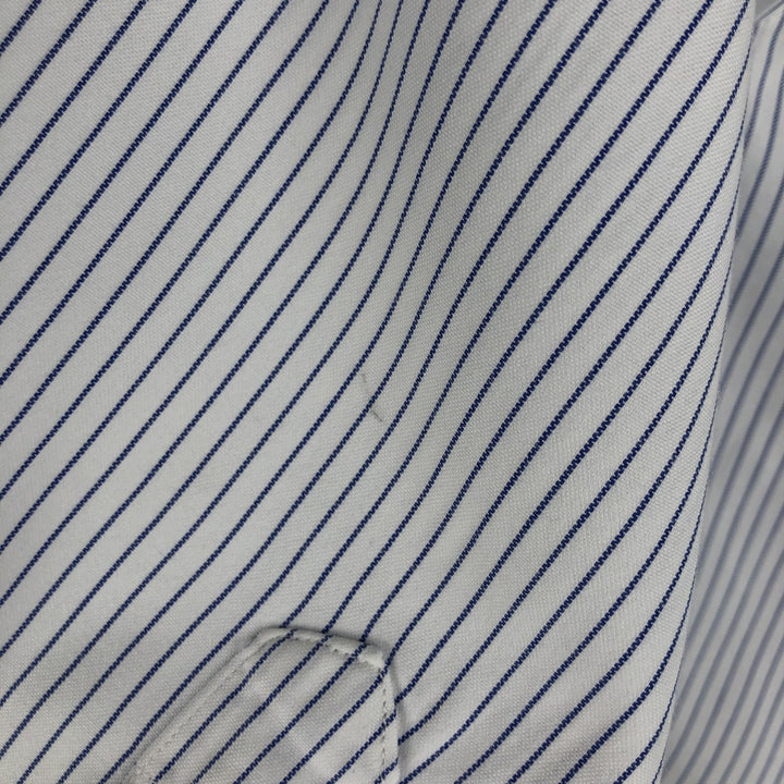 Brooks Brothers Long Sleeve Button-Down Striped Shirt Made in USA Men's Size L cotton white type Vintage Second Hand
