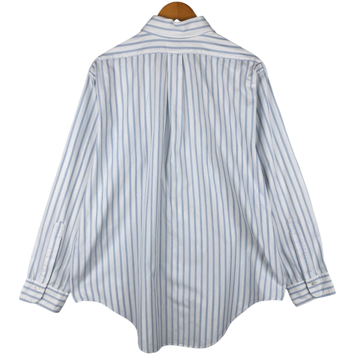 80s-90'S Brooks Brothers Est.1818 Long Sleeve Cotton Striped Shirt Made in USA Men's XL Vintage cotton white type Vintage Second Hand
