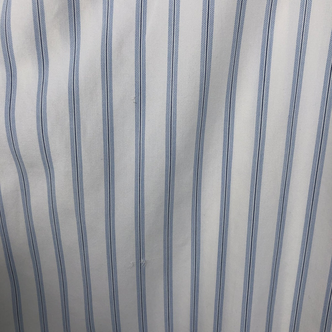 80s-90'S Brooks Brothers Est.1818 Long Sleeve Cotton Striped Shirt Made in USA Men's XL Vintage cotton white type Vintage Second Hand