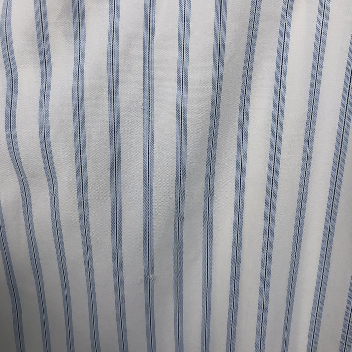 80s-90'S Brooks Brothers Est.1818 Long Sleeve Cotton Striped Shirt Made in USA Men's XL Vintage cotton white type Vintage Second Hand