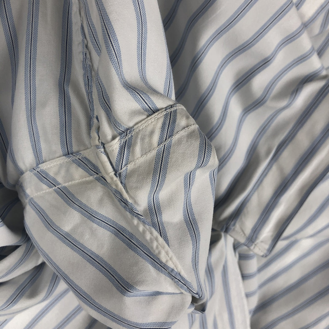 80s-90'S Brooks Brothers Est.1818 Long Sleeve Cotton Striped Shirt Made in USA Men's XL Vintage cotton white type Vintage Second Hand