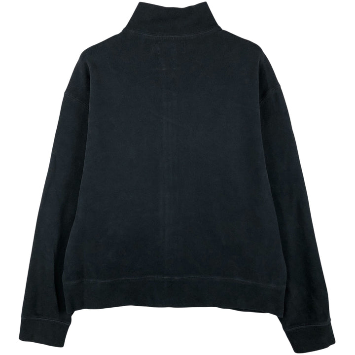Ralph Lauren POLO by Ralph Lauren high-neck full-zip sweatshirt, men's size L cotton black type Vintage Second Hand