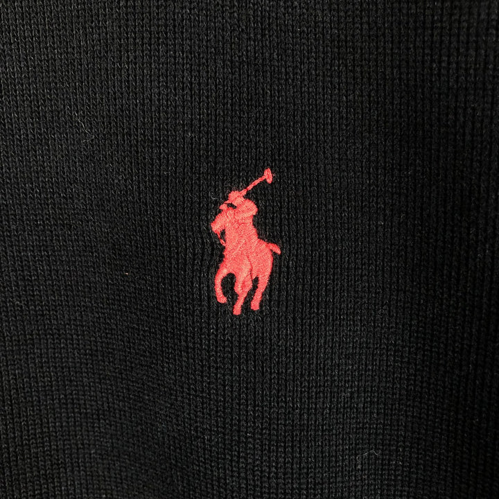 Ralph Lauren POLO by Ralph Lauren high-neck full-zip sweatshirt, men's size L cotton black type Vintage Second Hand