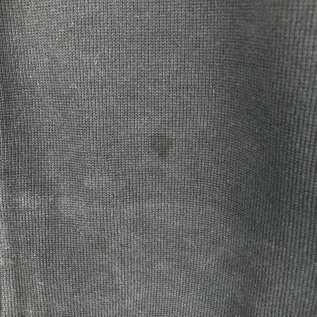 Ralph Lauren POLO by Ralph Lauren high-neck full-zip sweatshirt, men's size L cotton black type Vintage Second Hand