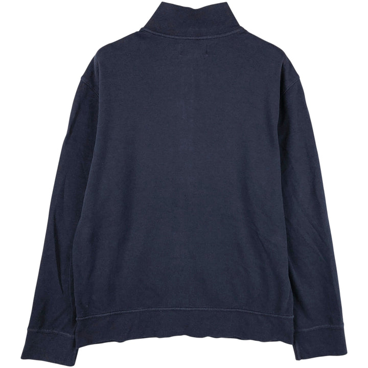 Ralph Lauren POLO by Ralph Lauren high-neck full-zip sweatshirt, men's size XL cotton navy blue type Vintage Second Hand