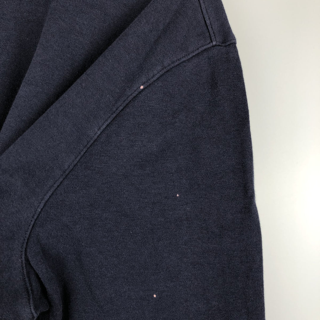 Ralph Lauren POLO by Ralph Lauren high-neck full-zip sweatshirt, men's size XL cotton navy blue type Vintage Second Hand