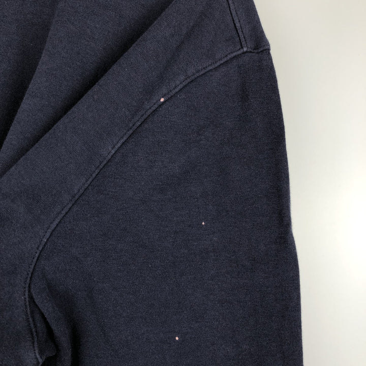 Ralph Lauren POLO by Ralph Lauren high-neck full-zip sweatshirt, men's size XL cotton navy blue type Vintage Second Hand