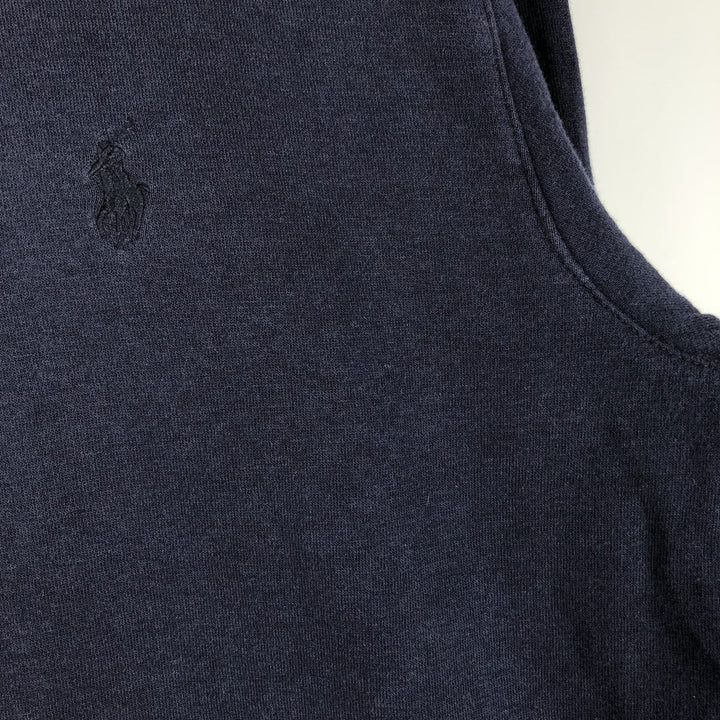 Ralph Lauren POLO by Ralph Lauren high-neck full-zip sweatshirt, men's size XL cotton navy blue type Vintage Second Hand