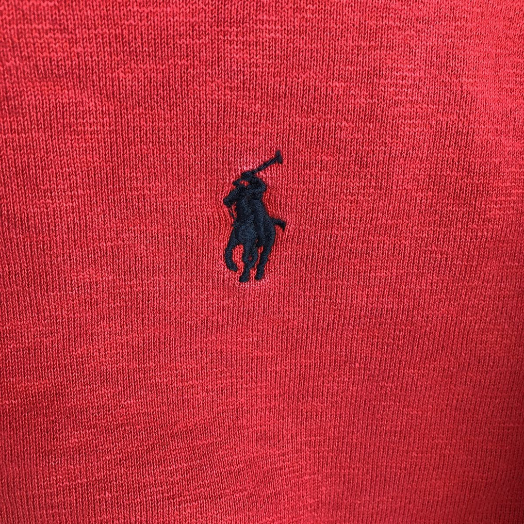 Ralph Lauren POLO by Ralph Lauren Sweat Full Zip Hoodie Men's L size cotton red type Vintage Second Hand