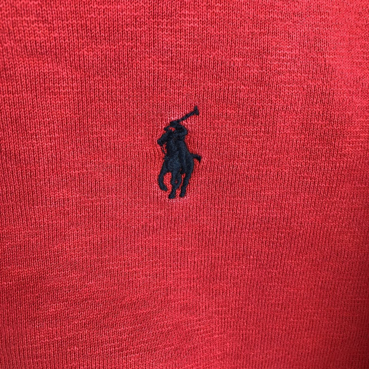 Ralph Lauren POLO by Ralph Lauren Sweat Full Zip Hoodie Men's L size cotton red type Vintage Second Hand