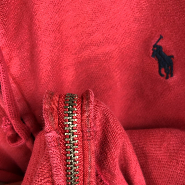 Ralph Lauren POLO by Ralph Lauren Sweat Full Zip Hoodie Men's L size cotton red type Vintage Second Hand