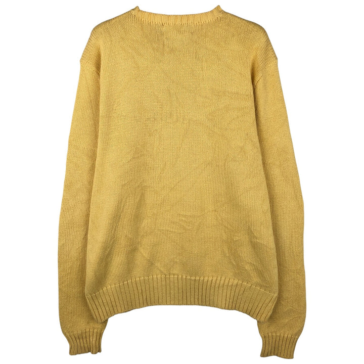 Ralph Lauren POLO by Ralph Lauren Pima Cotton Knit Sweater, Men's Size L Pima Cotton yellow type Vintage Second Hand