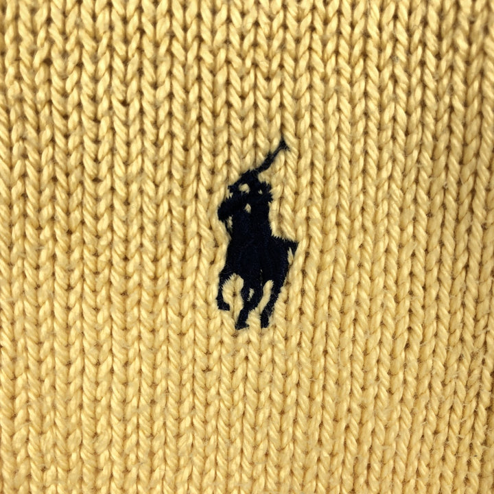 Ralph Lauren POLO by Ralph Lauren Pima Cotton Knit Sweater, Men's Size L Pima Cotton yellow type Vintage Second Hand