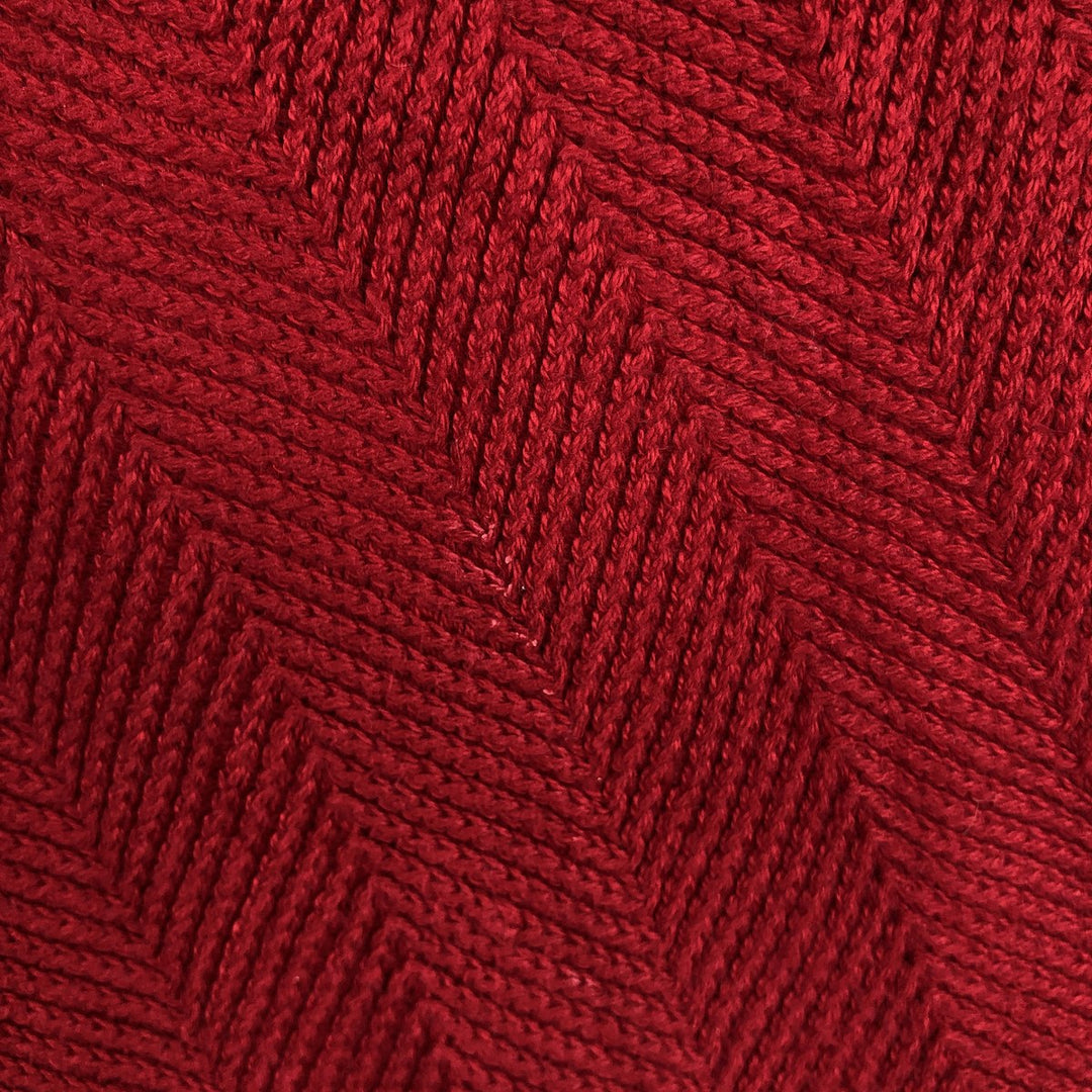 Ralph Lauren Chaps Herringbone Cotton Knit Sweater Men's Size L cotton red type Vintage Second Hand