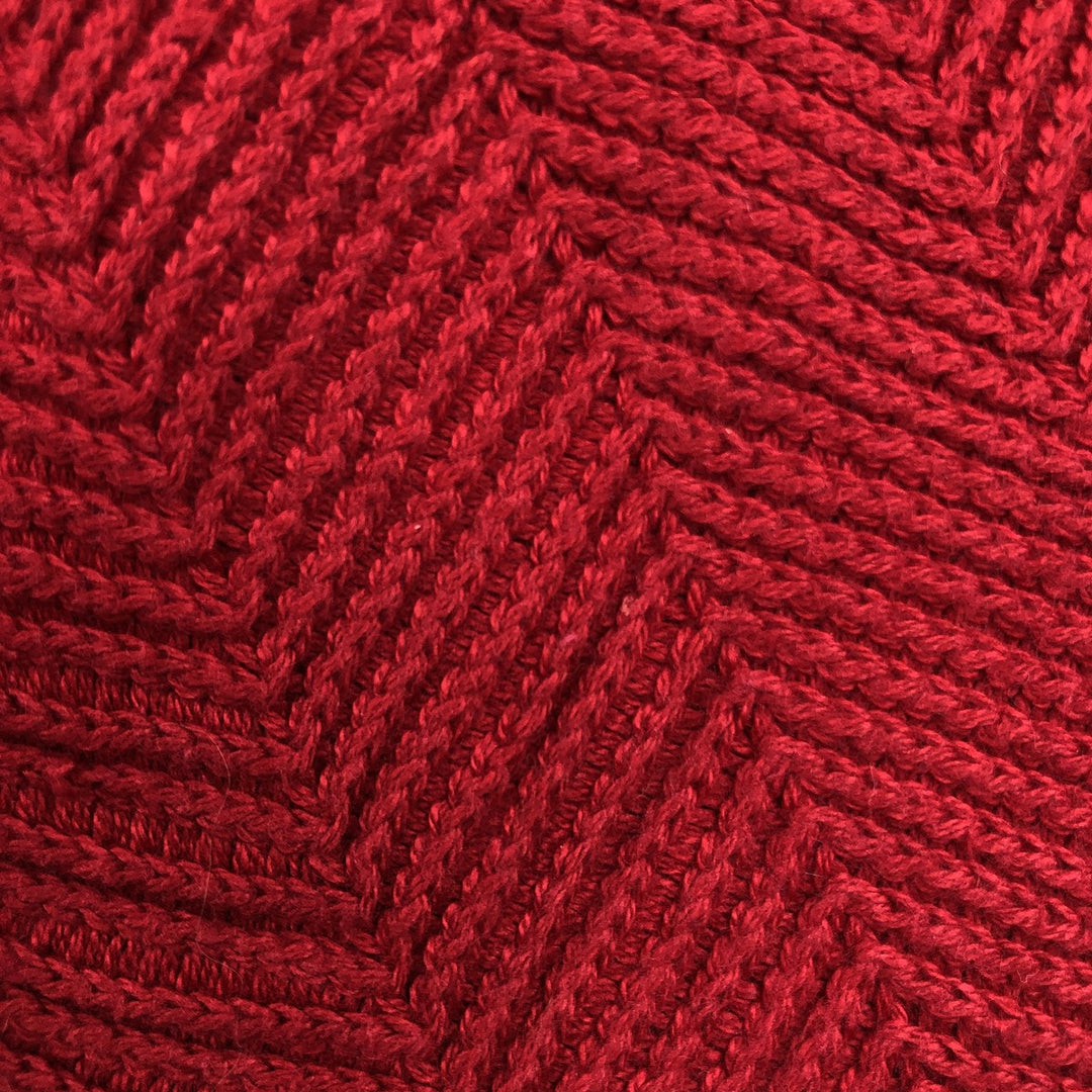 Ralph Lauren Chaps Herringbone Cotton Knit Sweater Men's Size L cotton red type Vintage Second Hand