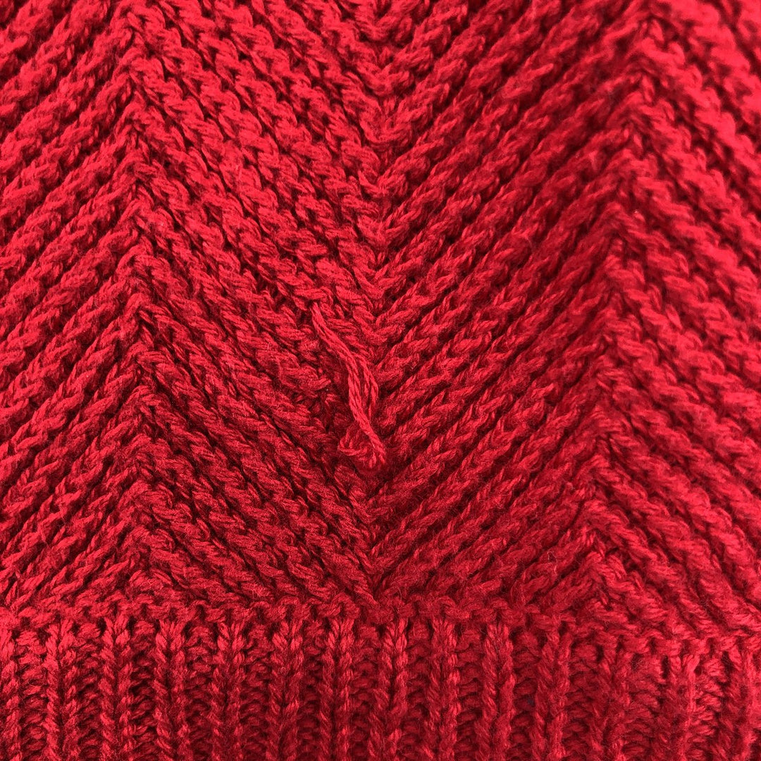 Ralph Lauren CHAPS Herringbone Cotton Knit Sweater Men's XL cotton red type Vintage Second Hand