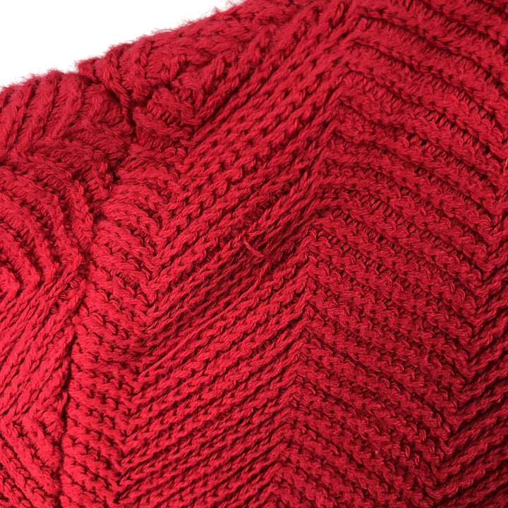 Ralph Lauren CHAPS Herringbone Cotton Knit Sweater Men's XL cotton red type Vintage Second Hand