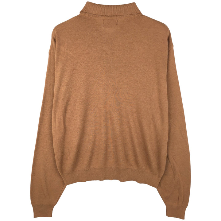 Vintage SPORT WEAR polo knit sweater, made in the USA, men's size XL unclear Camel type Vintage Second Hand