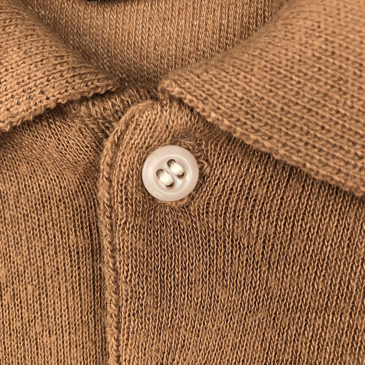 Vintage SPORT WEAR polo knit sweater, made in the USA, men's size XL unclear Camel type Vintage Second Hand