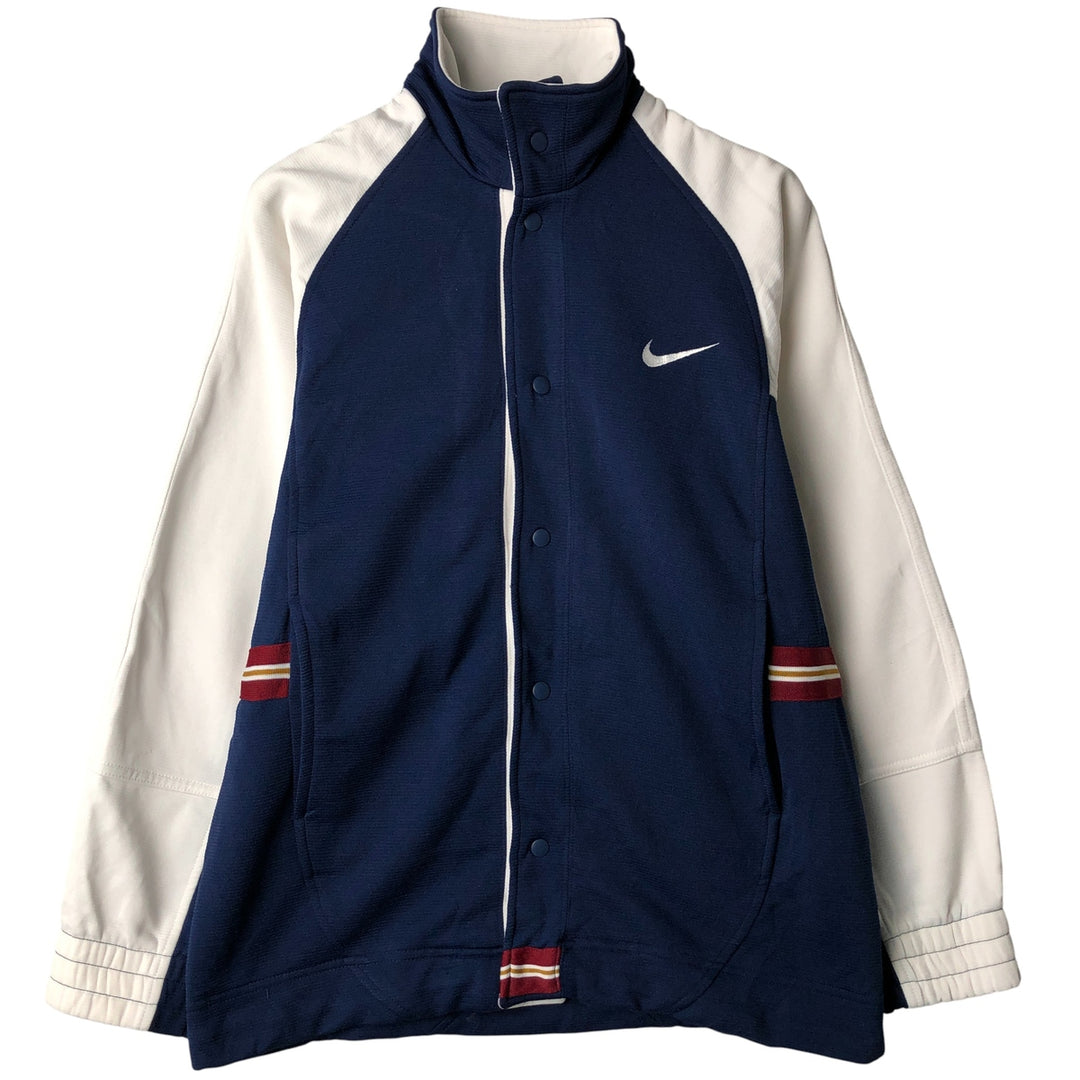 90'S Nike Back Logo Track Jacket, Men's Size Small, Vintage polyester navy blue type Vintage Second Hand